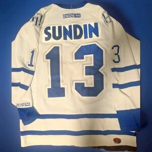 Mats Sundin Vintage CCM Collectable Authentic NHL Jersery Toronto Maple Leaf's